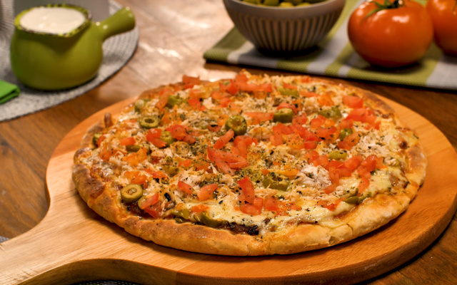 Massa de pizza com iogurte