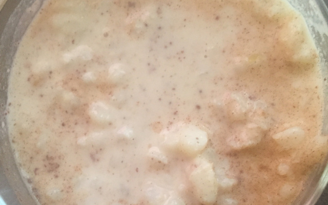 Canjica com amendoim