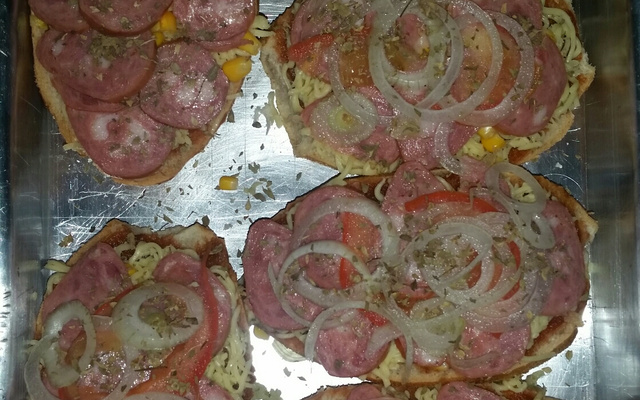 Pizza de pão francês