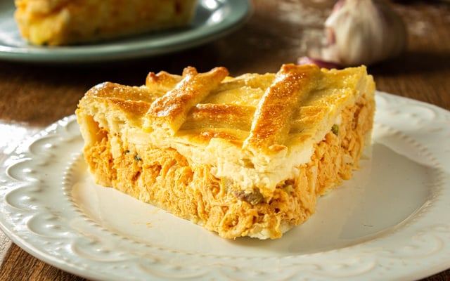Empadão de frango delicioso