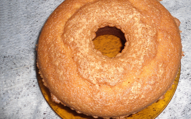 Bolo de refrigerante de laranja
