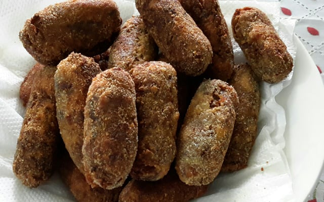 Croquete de sobras de churrasco