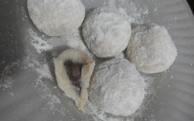 Brigadeiro de leite em pó com creme de avelã