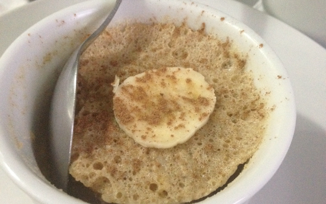 Bolo rápido de três minutos