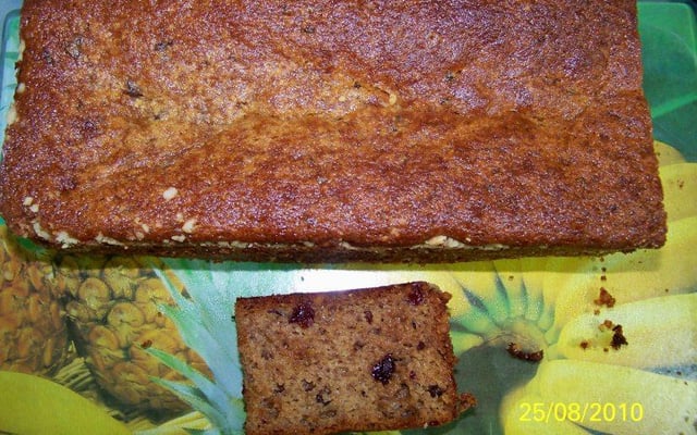 Bolo de banana e amaranto sem glúten