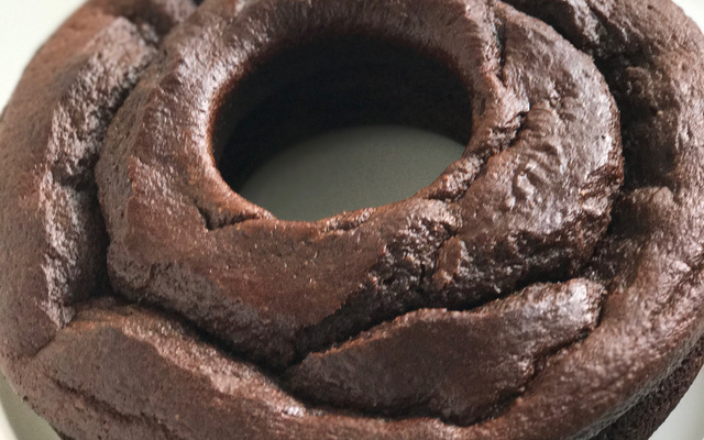 Bolo integral de chocolate e banana