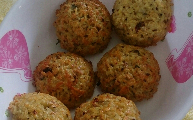 Bolinho de arroz integral