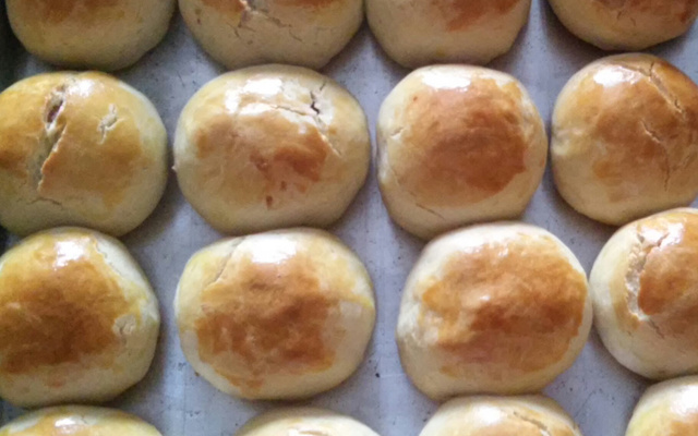 Pãozinho de minuto recheado