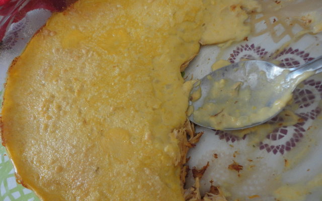 Frango com creme de milho