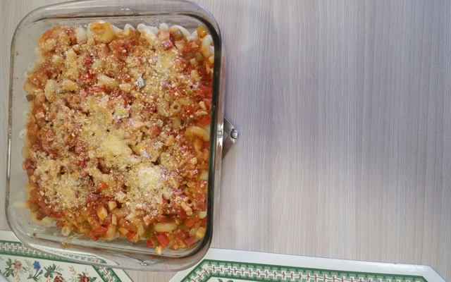 Macarrão com pimentão