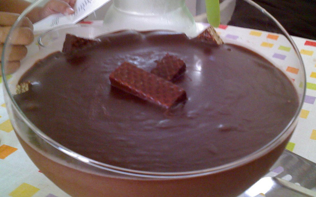 Bombom aberto de Bis