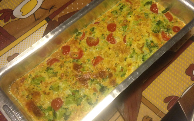 Omelete de forno sem óleo