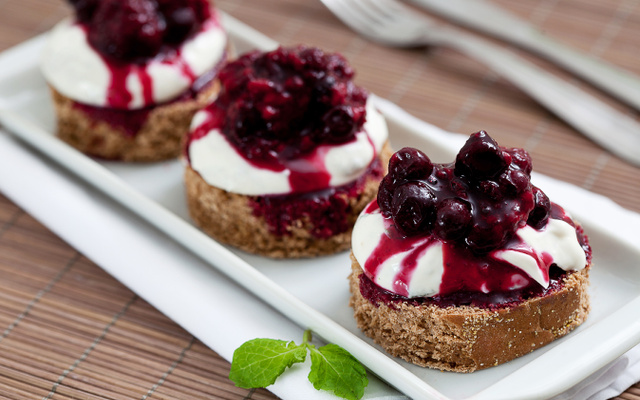 Canapés de Cheesecake Wickbold