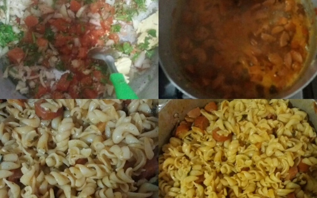 Macarrão com salsicha