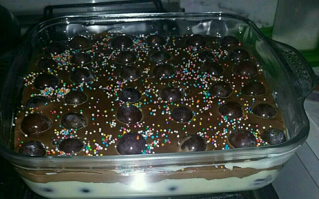 Sobremesa delícia de uva