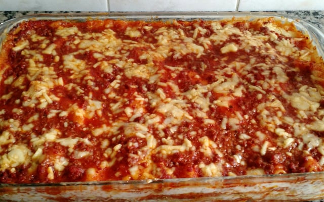 Lasanha de carne moída