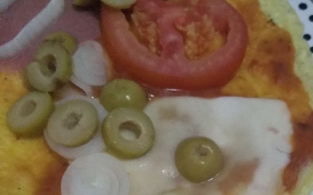 Pizza fáci e rápida de crepioca