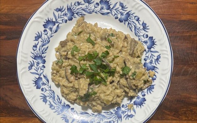 Risoto de filé mignon com funghi