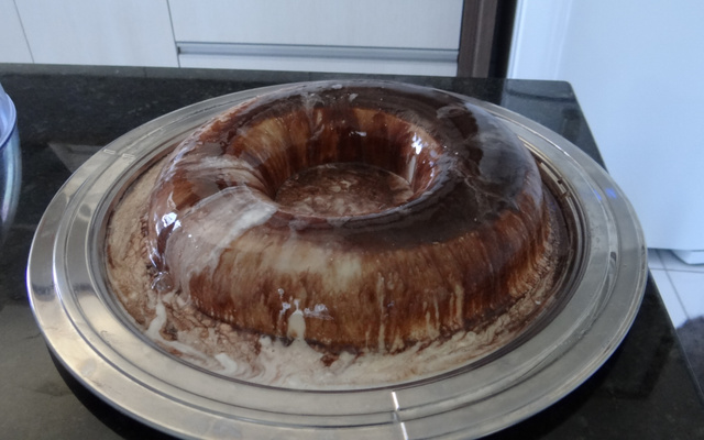 Sorvete pudim cremoso