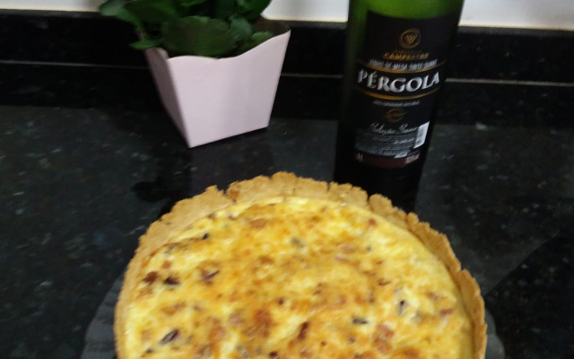 Quiche de Queijos e Bacon
