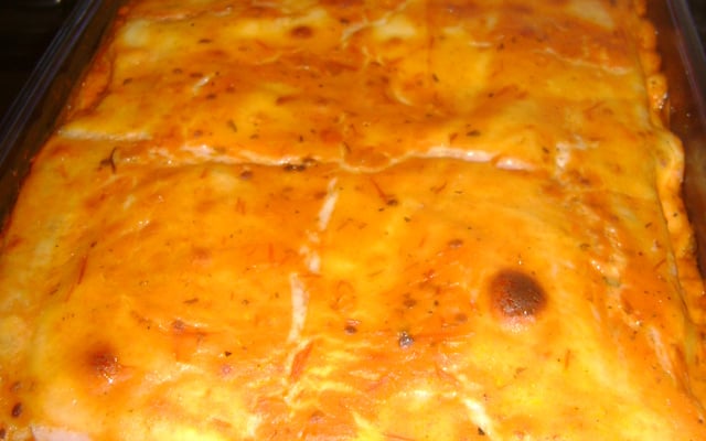 Lasanha de pão de forma