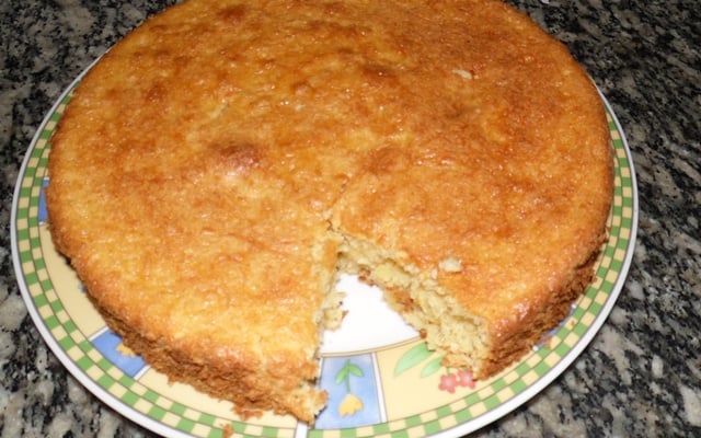 Bolo de bagaço de milho