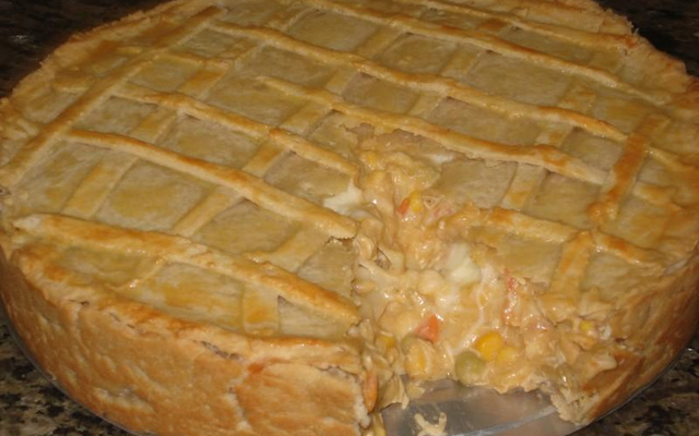 Torta cremosa de palmito