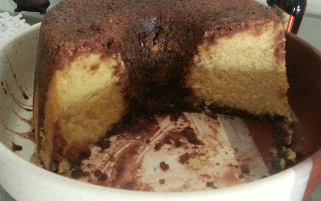 Bolo de fubá molhadinho vegano