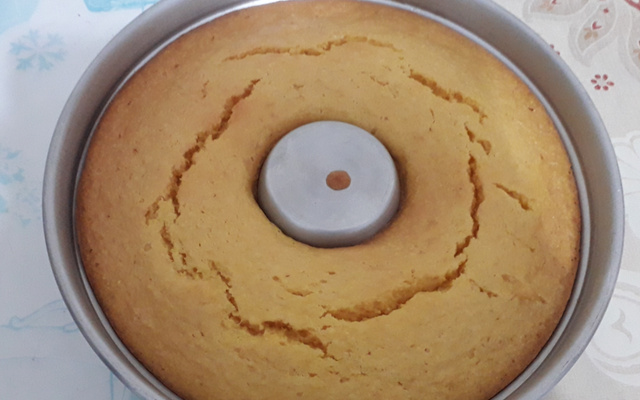 Bolo de milho e milharina