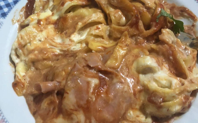 Macarrão talharim de forno