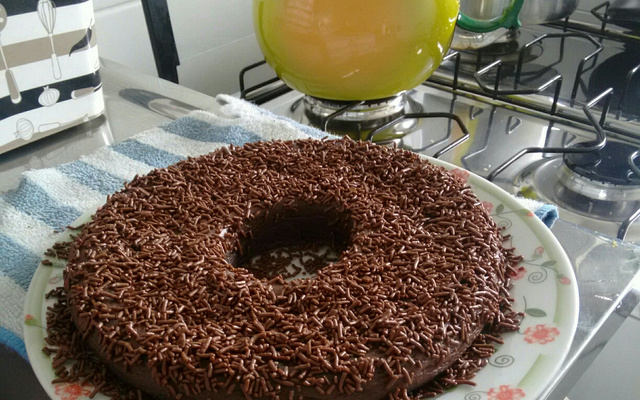 Brigadeirão de microondas