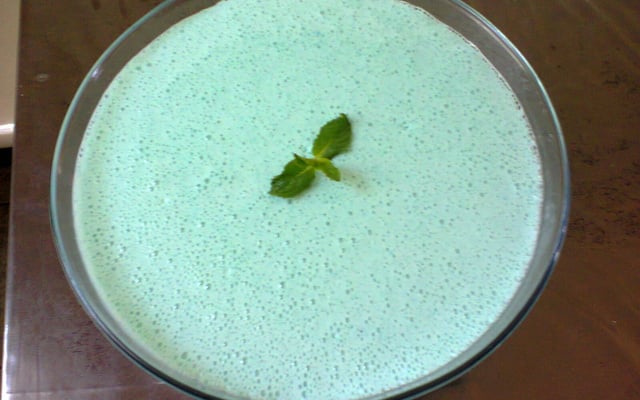 Mousse azul