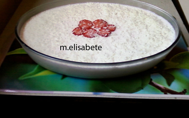 Mousse de coco deliciosa