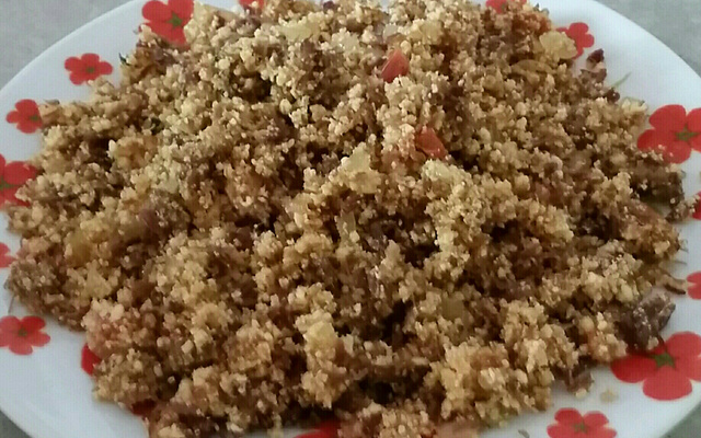 Paçoca de carne de sol da Cleo