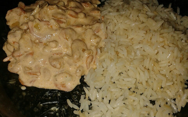 Estrogonofe de camarão