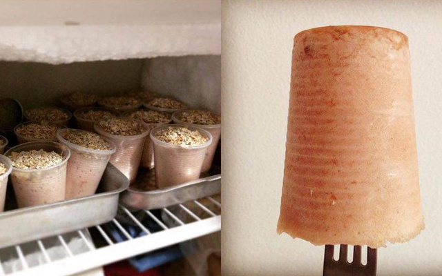 Sorvete proteico fit