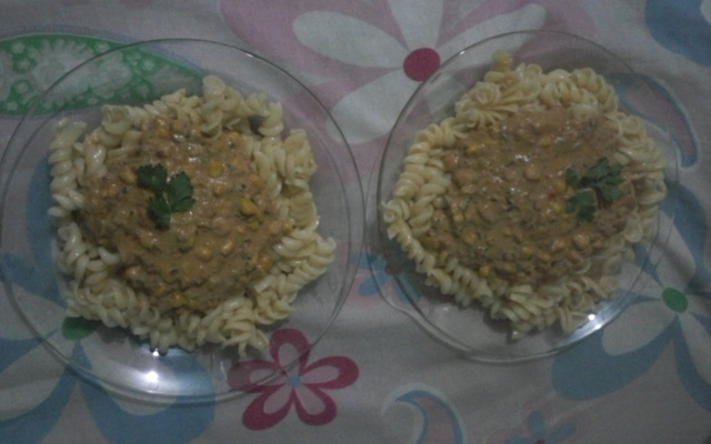 Macarronada ao molho de Sardinha