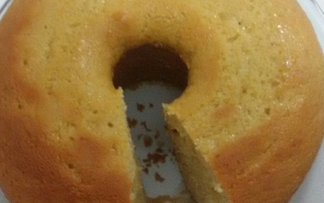 Bolo com leite de soja