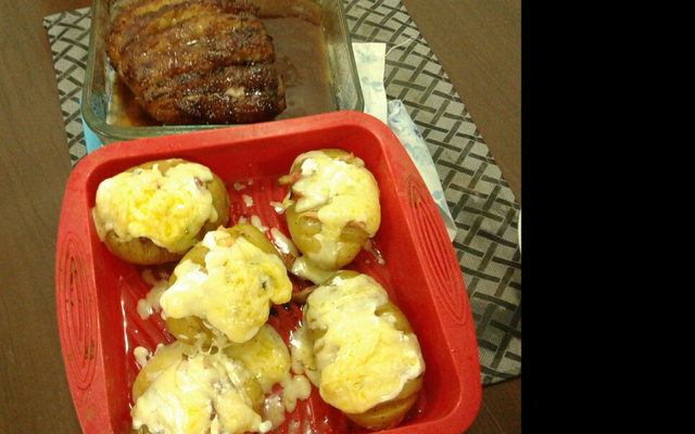 Picanha com batatas hasselback - Calazans