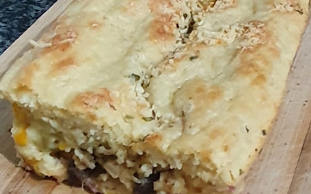 Pão de forma caseiro com recheio