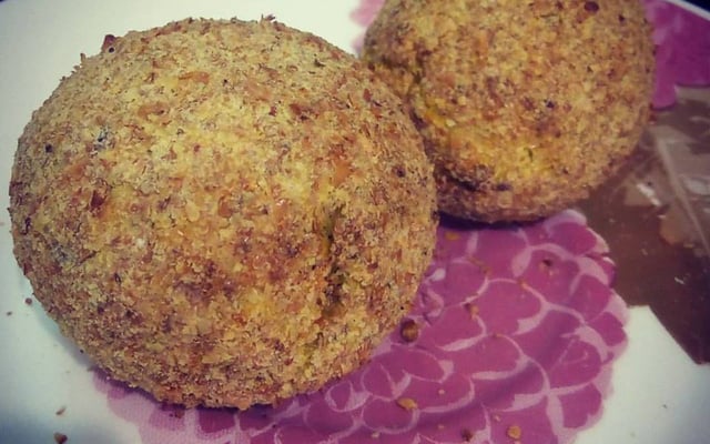 Bolinho de frango com batata doce FIT