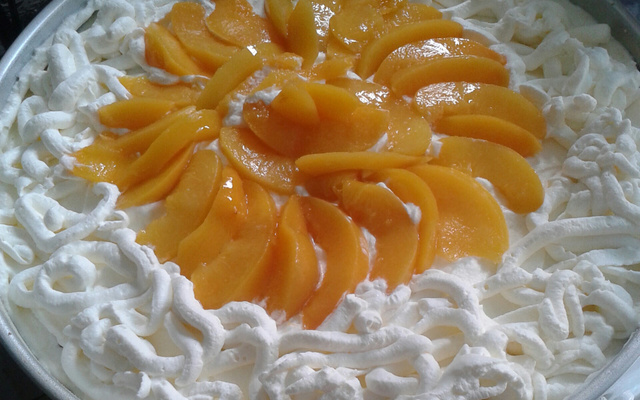 Recheio de pêssego para bolo