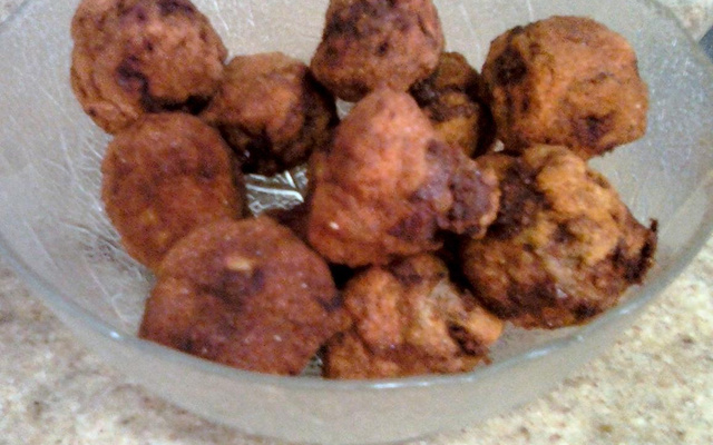 Almôndegas crocantes