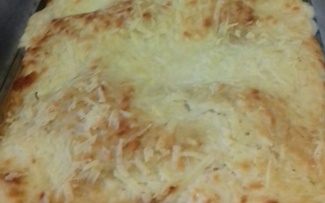 Lasanha com massa de panqueca