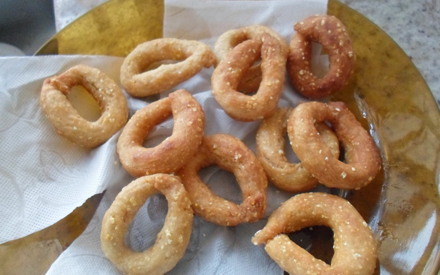 Bolinho de milharia frito