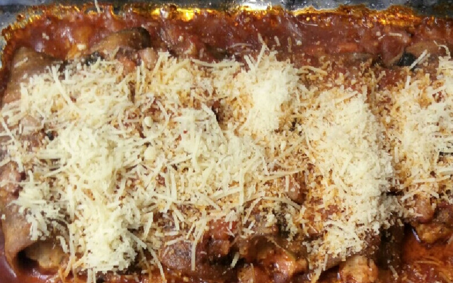 Canelone de berinjela