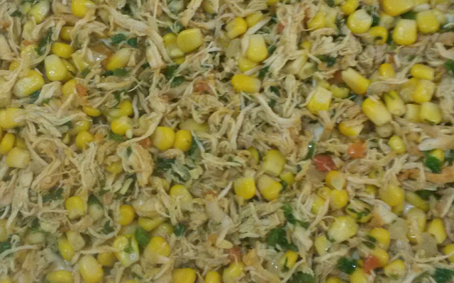 Torta de frango com milho