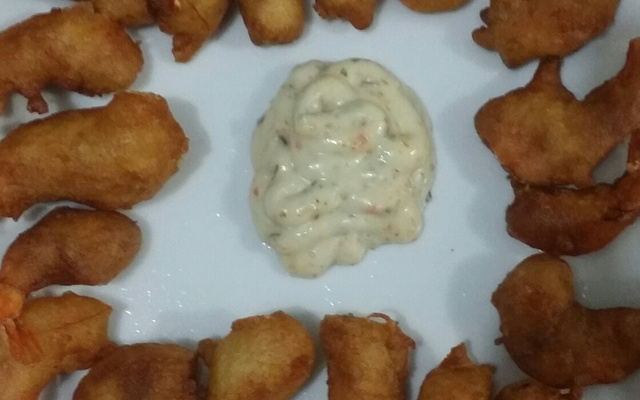 Camarão empanado à chinesa