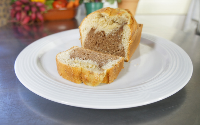 Bolo mármore para lanche