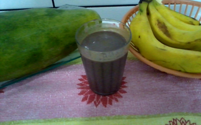 Vitamina energética de açaí